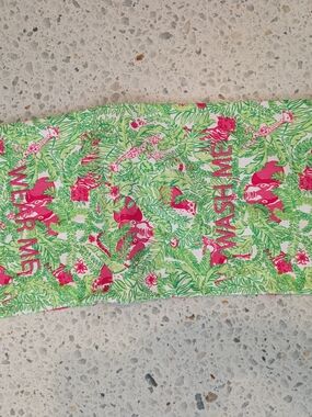 Lilly Pulitzer Green and Hot Pink Tropical Print Women’s Bag